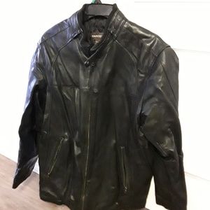 Danier #82241 - Men’s Black Leather Jacket - 2XL